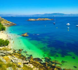 L'archipel de Cies est situé au large de la Galice en Espagne.